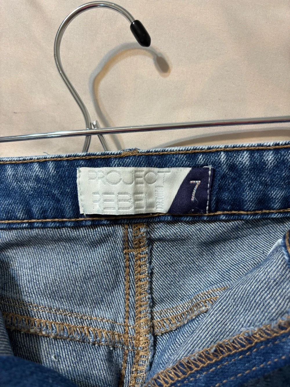 Project Denim High Rise Shorts in Blue Stone Wash Size 7